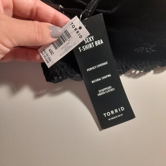 *BOGO FREE* Torrid Womens Curve Plaid Microfiber Sexy T Shirt Bra Size 40C - Picture 4 of 4